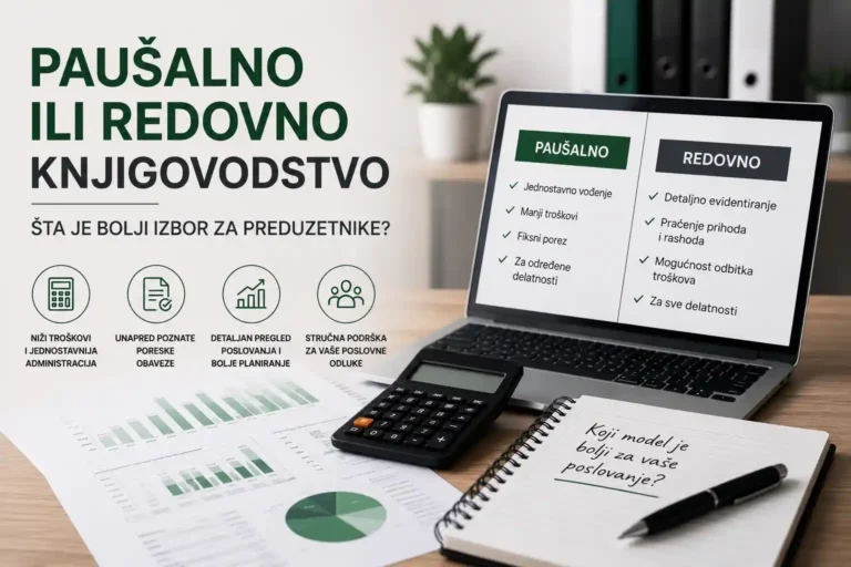 Paušalno i redovno knjigovodstvo za preduzetnike