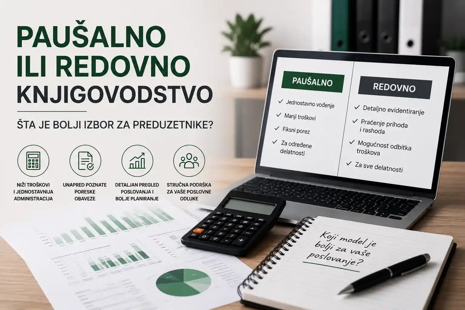 Paušalno i redovno knjigovodstvo za preduzetnike